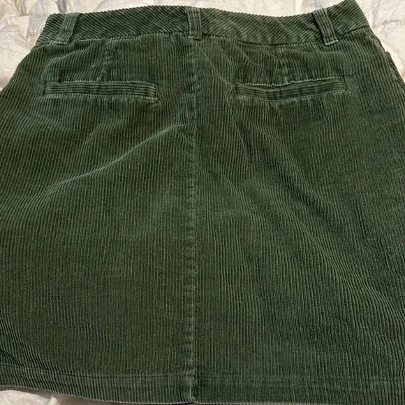 Tailor B. Moss Deep Green Corduroy Mini Skirt - Picture 4 of 8